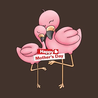 Flamingo mama animal mothers day T-Shirt