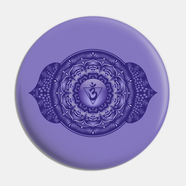 Third Eye Chakra Mandala - 03 Pin by Serena King