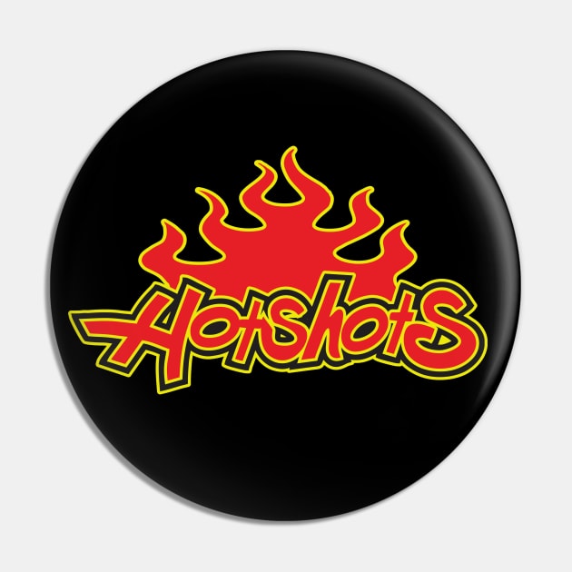 Hotshots Sports Logo Pin by DavesTees