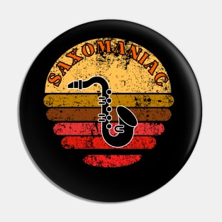 saxophone retro Pin