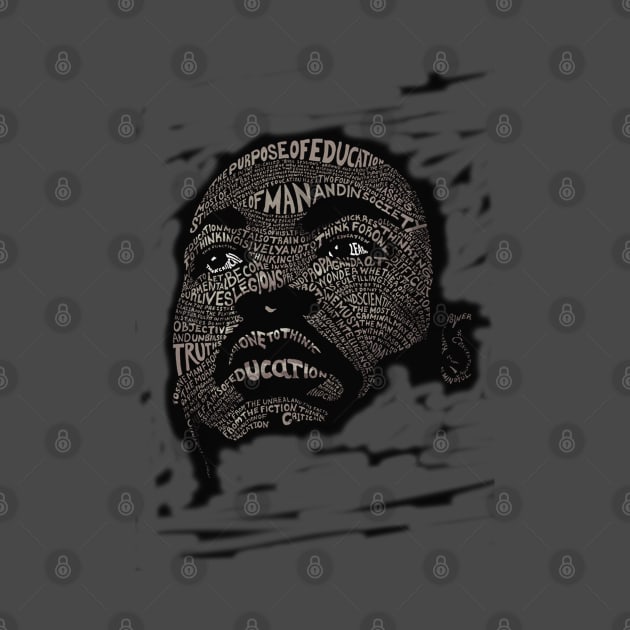 Martin Luther King Jr. (Civil Rights Movement Figure in Grey) by suzetteaubin