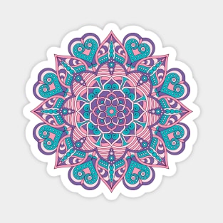 mandala-design, mandala-art, geometric, abstract, mandala and spirituality, colorful, rainbow, mandala pattern, mandala flower patterns, Flower Mandala ,Spirituality Magnet