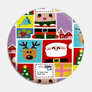 Xmas Pattern Pin