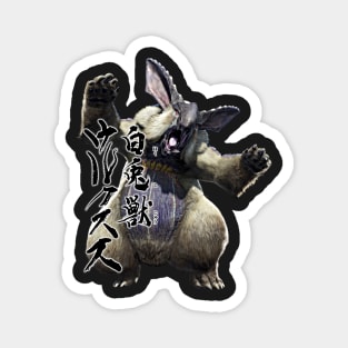 Lagombi "The White Rabbit Beast" Magnet