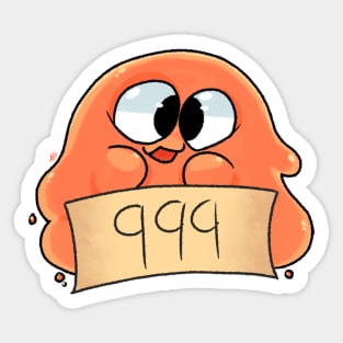 SCP 999 The Tickle Monster excited Sticker for Sale by FIGUE, FANART