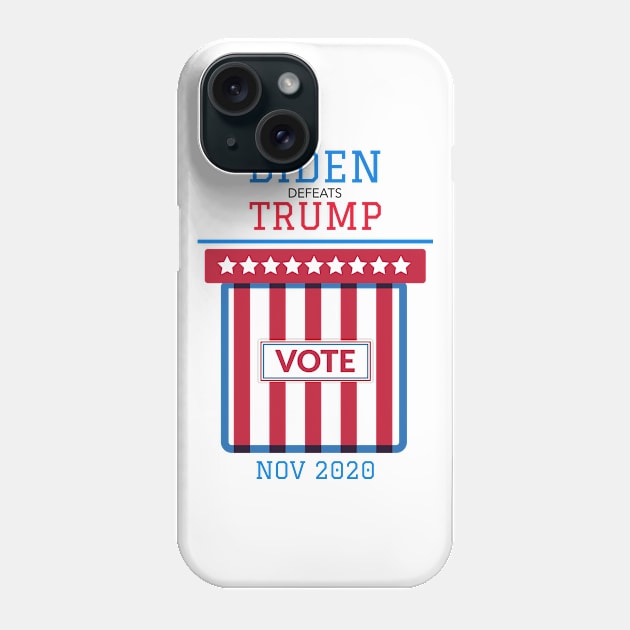 Biden defeats Trump Phone Case by Fantastic Store