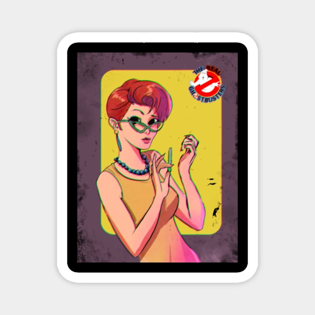 Janine The Real Ghostbusters Magnet by rafafloresart