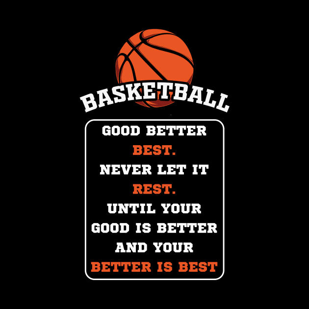 Basketball Quote For a Basketball Lover by mieeewoArt