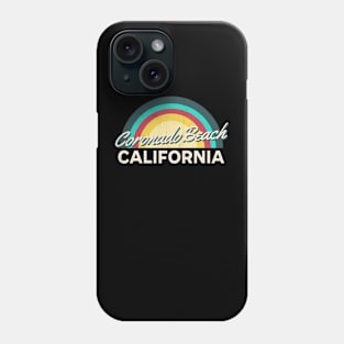 Coronado Beach California Vintage Sunset Phone Case