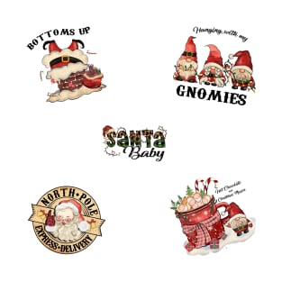 vintage Santa Claus Stickers Pack T-Shirt