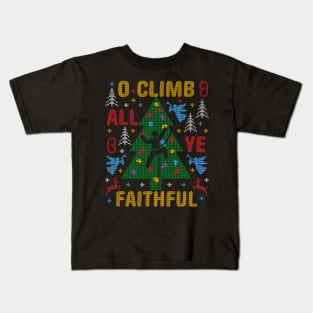 Rock Climbing Kids T-Shirts for Sale