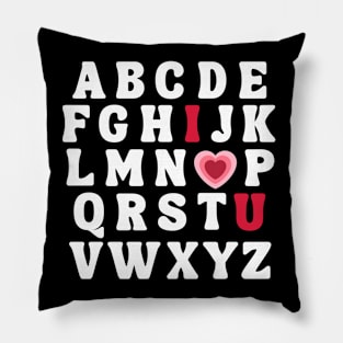 Love Letters Abc Pillow