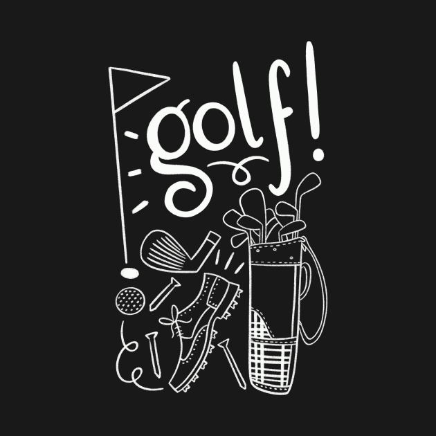 Golf_in white lettering by nataliagonzalez