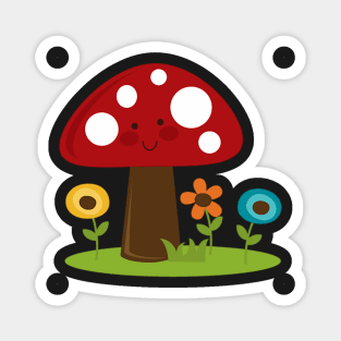 Mushroom 3 Magnet