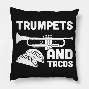 Trumpets And Tacos Pillow