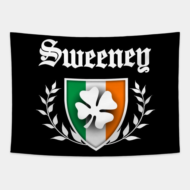 Sweeney Shamrock Crest Tapestry by robotface