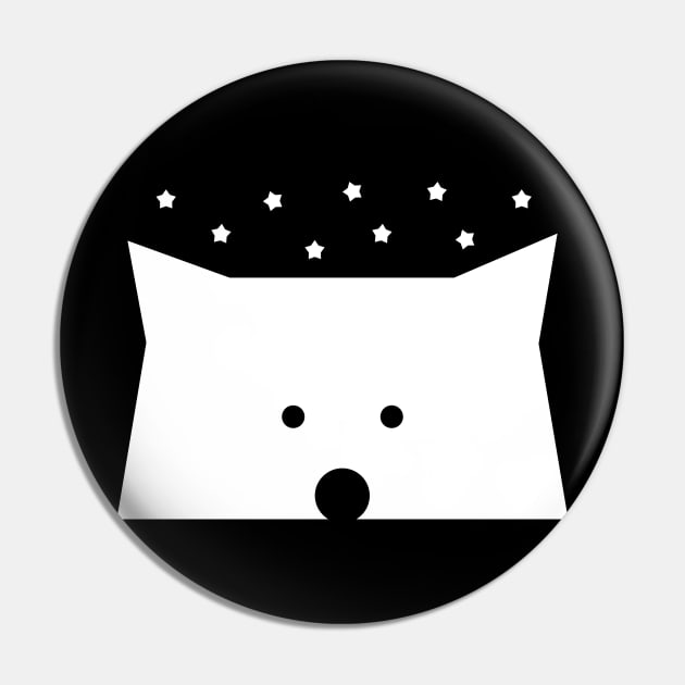 Peek-a-Boo Bear with Stars Pin by ABKS