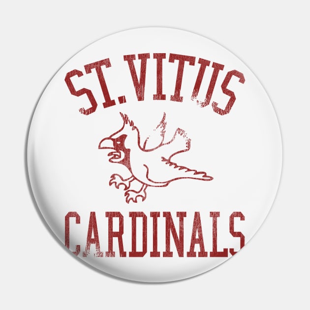 St. Vitus Cardinals Basketball Diaries Street Jersey Pin by darklordpug