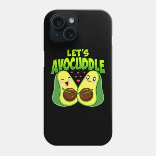 Let's Avocuddle Cute & Funny Avocado Pun Phone Case