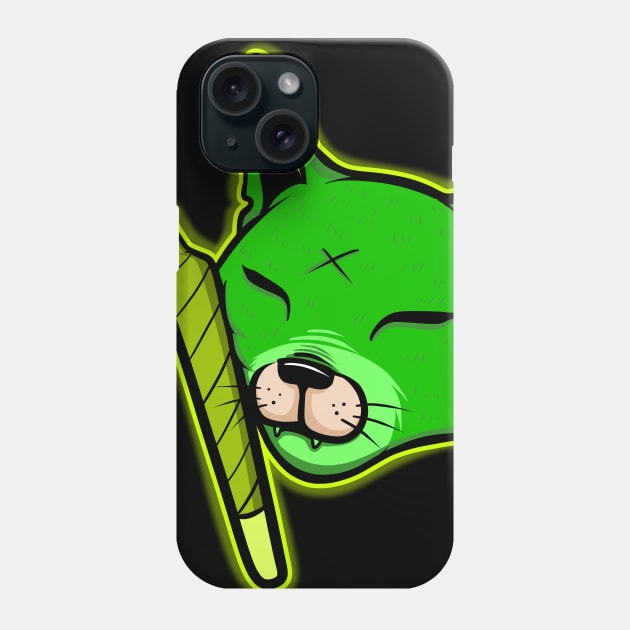 cat weed Phone Case by Behold Design Supply