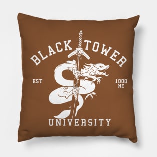 Black Tower University Pillow