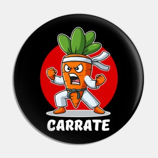 Carrate Karate Carrot Student Teacher Trainee Trainor Pin