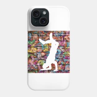 Break Dancer on Graffiti Background 14 Phone Case