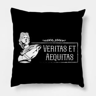 Latin saying - Veritas et Aequitas Pillow