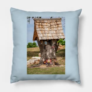 Elf Tree House Pillow