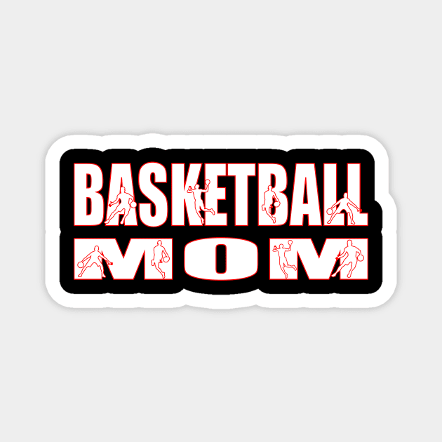 Basketball MOM Magnet by Family of siblings