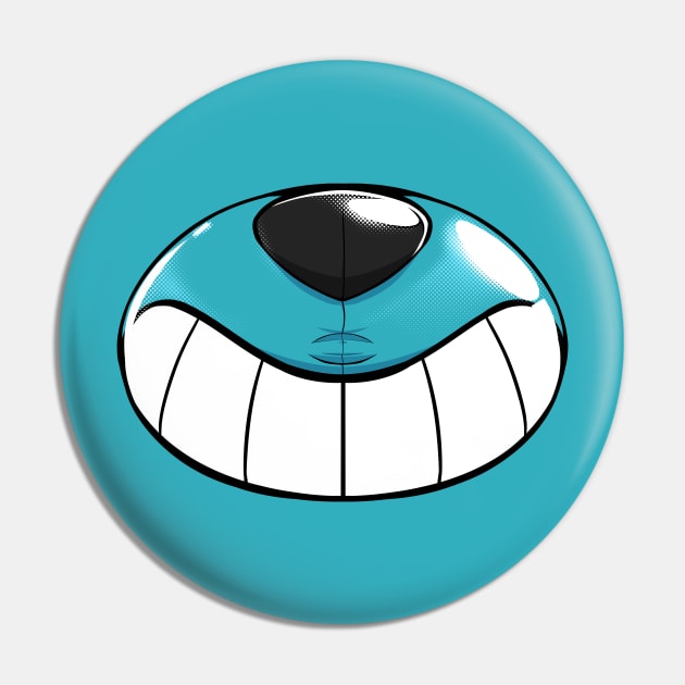 Pool toy muzzle, Teal Pin by Pawgyle