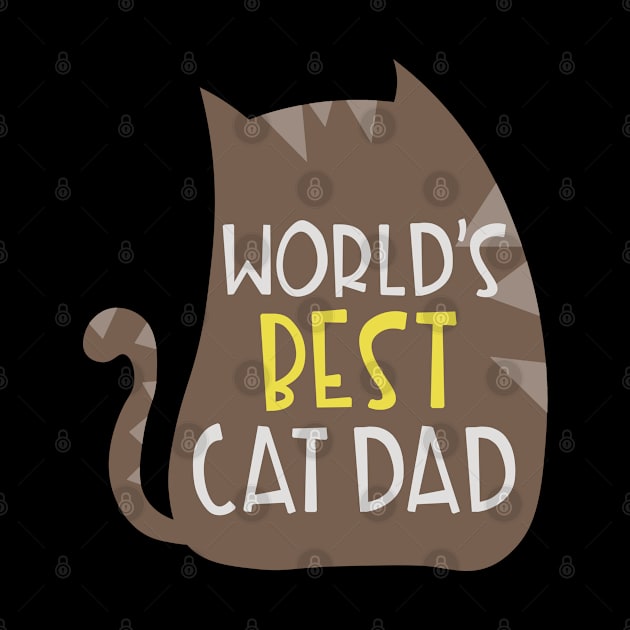 Worlds Best Cat Dad by tropicalteesshop