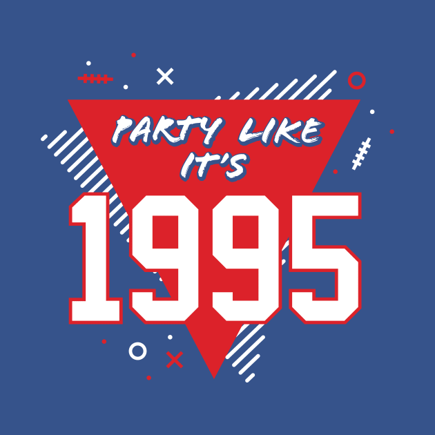 Party Like It's 1995 Buffalo Football by PodDesignShop