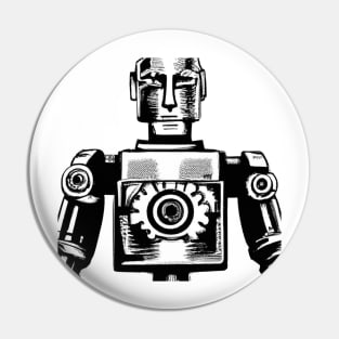 Retro Robot T-Shirt 3: A Blast From the Past With Future Flair T-Shirt Pin