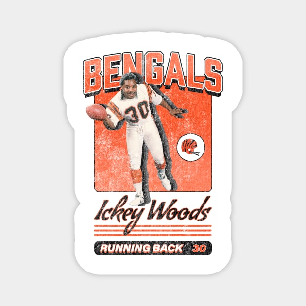 Ickey Woods WHO DEY Magnet by KC Designs