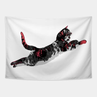 Jumping Cat Tapestry