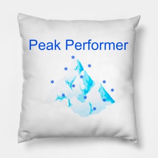 Mountain and snow Peak Performer Pillow