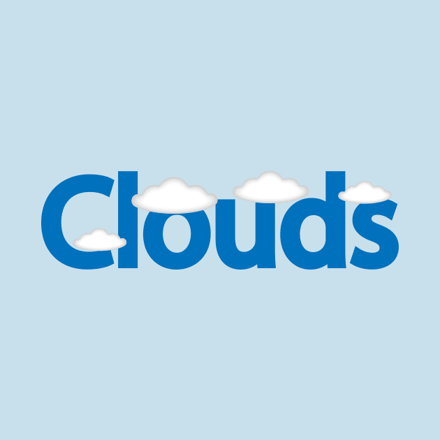 Clouds typography creative design by DinaShalash