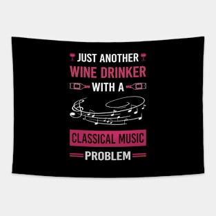 Wine Drinker Classical Music Tapestry