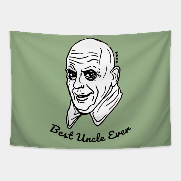 Best Scary Halloween Uncle Ever Tapestry by sketchnkustom