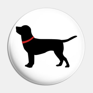 Black Labrador Pin