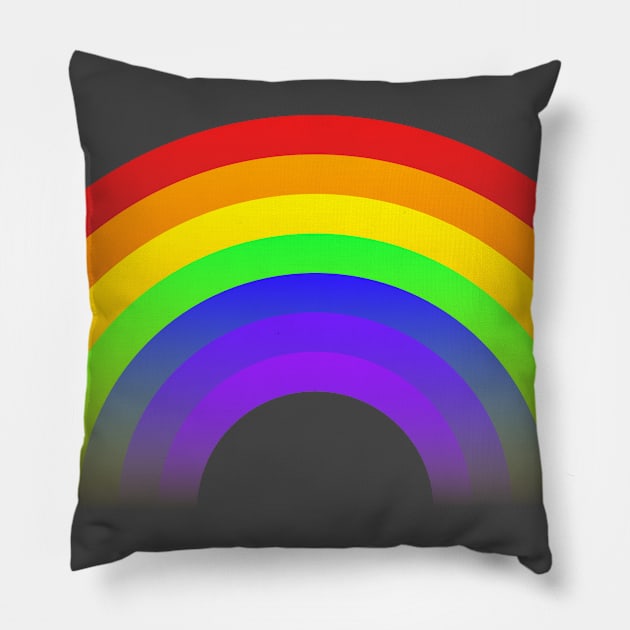 Rainbow Pillow by DorothyGoesGlamping