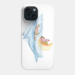 Cute whale Phone Case