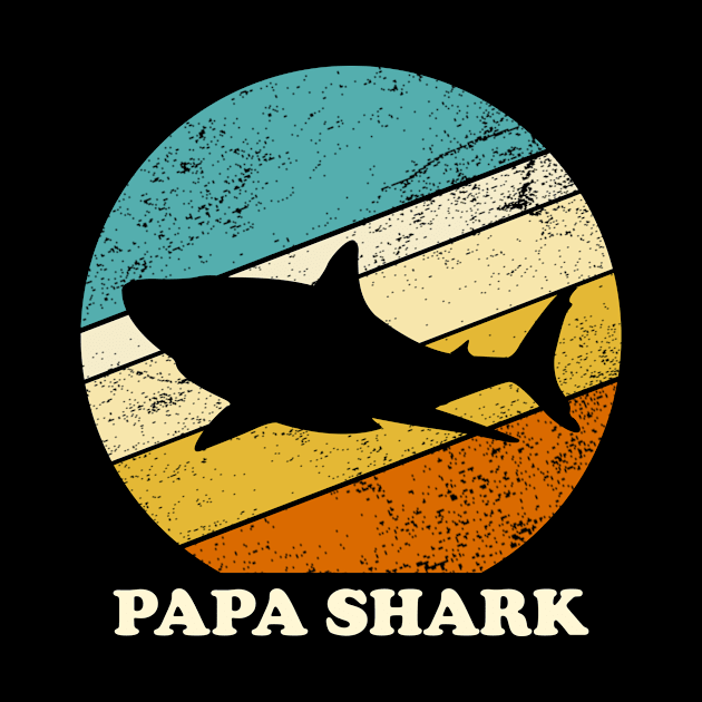 Papa shark vintage by Inyourdesigns