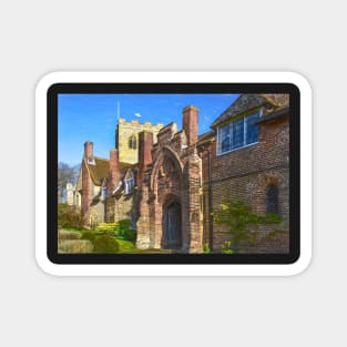 The Church and Almshouses at Ewelme Magnet