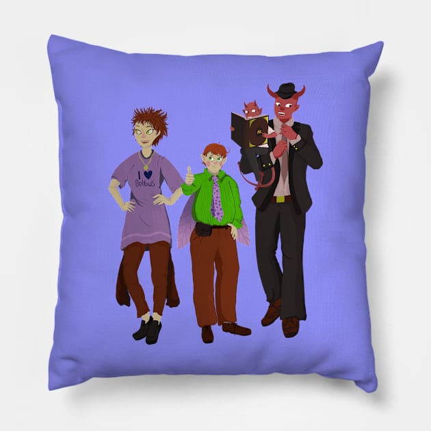 Other Bothers - The Three - Momo Pillow by Alba Salix