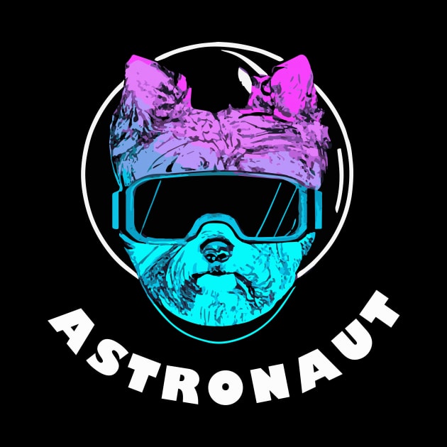 Astronaut Yorkshire Terrier Retro Dog Lover Yorkie by BetterManufaktur