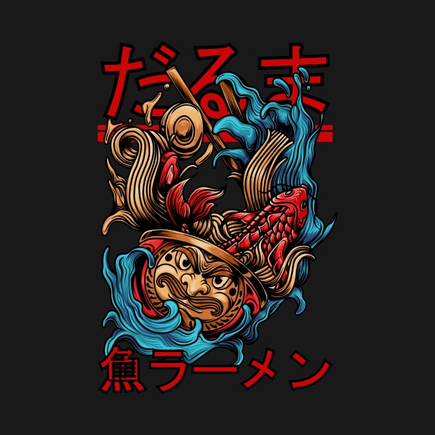 Daruma Fish Ramen by Nizam_VisArt