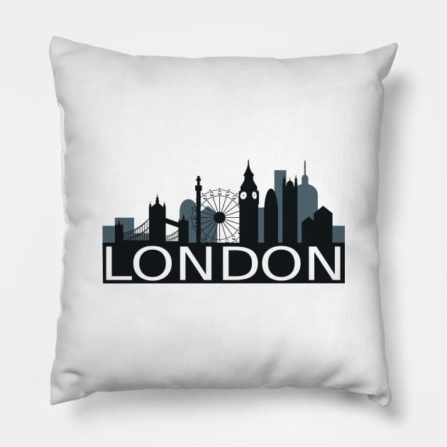 London Skyline Pillow by FelippaFelder