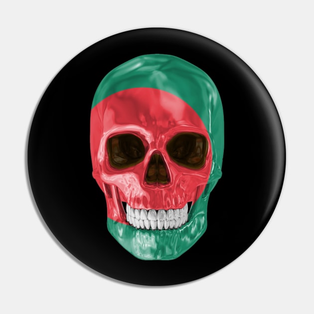 Bangladesh Flag Skull - Gift for Bengali With Roots From Bangladesh Pin by Country Flags